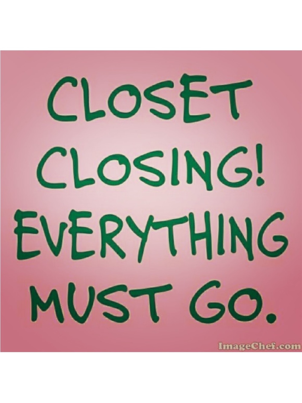 ‼️5/30/26 CLOSET CLOSING SOON‼️